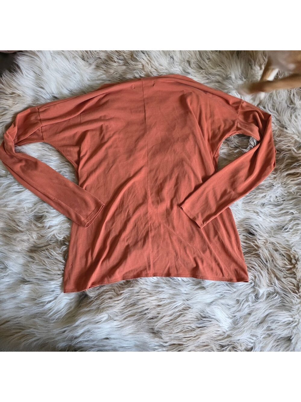 Abercrombie & Fitch Twist-Front Long Sleeve Top - Rust - Picture 4 of 4